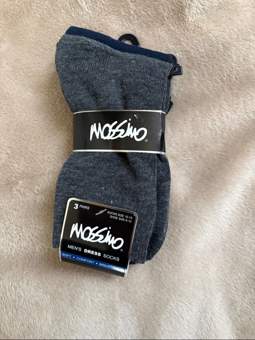 NWT Mossimo Supply Co. Men's Charcoal Gray Dress Socks - 3 Pack